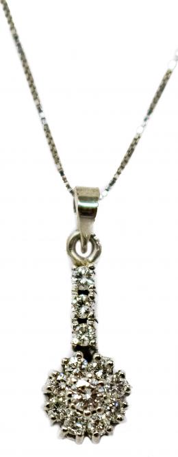 90 - COLGANTE ROSETÓN CON CADENA