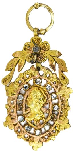 113 - MEDALLA DECORATIVA DEL S.XIX