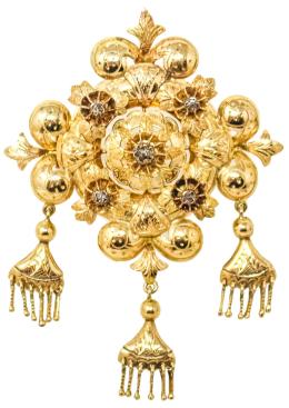 85 - BROCHE COLGANTE VALENCIANO DEL S.XIX