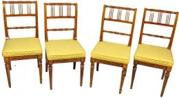 287 - CONJUNTO DE SEIS SILLAS DE ESTILO IMPERIO. 