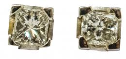 134 - PENDIENTES DORMILONAS CON DIAMANTES PRINCESA