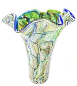 340 - JARRON CRISTAL DE MURANO DEL ULTIMO CUARTO DEL S.XX