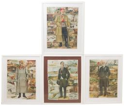 224 - CUATRO COLECCIONES DE CROMOS ENMARCADAS