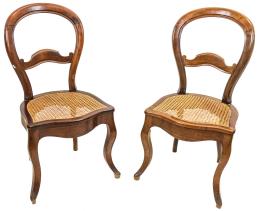 85 - SEIS SILLAS ISABELINAS DEL ÚLTIMO TERCIO DE SIGLO XIX