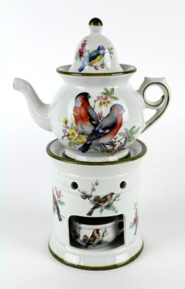 480 - TISANERA EN PORCELANA DE LA SEGUNA MITAD DEL S.XX