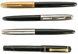 370 - CUATRO PLUMAS ESTILOGRAFIAS DE MEDIADOS DEL S.XX