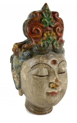382 - CABEZA DE DIOSA "QUAN YIN" DE LA PRIMERA MITAD DEL S.XX
