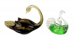 45 - DOS FIGURAS EN CRISTAL DE MURANO