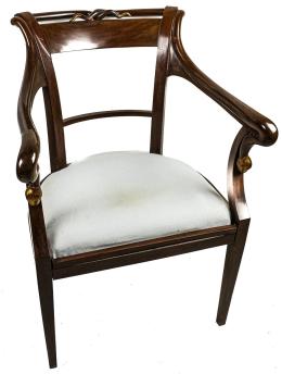 340 - SILLÓN DE ESTILO IMPERIO DE MEDIADIOS DEL S.XX.