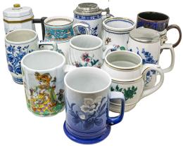 363 - CONJUNTO DE 11 JARRAS DE COLECCIÓN "KIRIN BEER MUG"