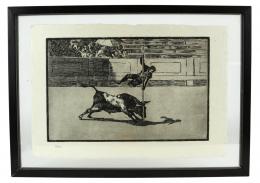 217 - INTERPRETACION DE GRABADO DE LA TAUROMÁQUIA DE GOYA