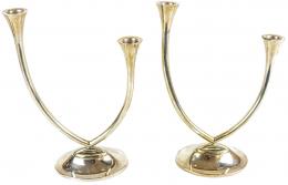 711 - PAREJA DE CANDELABROS DE LOS AÑOS 70