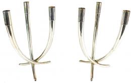 710 - PAREJA DE CANDELABROS DE LOS AÑOS 70