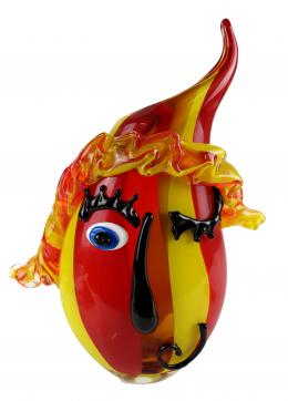 356 - JARRÓN DE DISEÑO EN CRISTAL DE MURANO