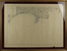 204 - CARTA MARINA ENMARCADA DE MEDIADOS DEL S.XX