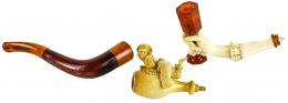 896 - TRES PIPAS DE FINALES DEL S.XIX