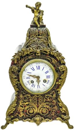 736 - RELOJ DE SOBREMESA "BOULLE" DE FINALES DE