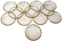 23 - DOCE PLATITOS PARA MANTEQUILLA DE MEDIADOS S.XX