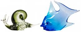 23 - DOS FIGURAS DE MURANO DEL ÚLTIMO TERCIO DEL S.XX