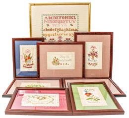 1003 - COLECCIÓN DE PEQUEÑOS BORDADOS Y "ABECEDARIO" EN PETIT POINT