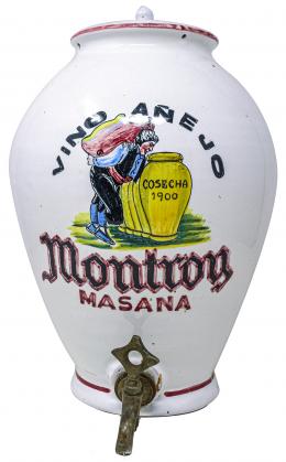 381 - DEPÓSITO PARA VINO DE CERÁMICA DE MEDIADOS DEL S.XX