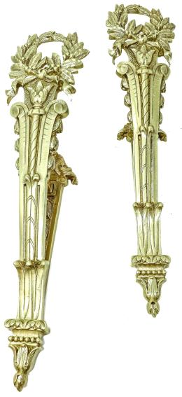 828 - PAREJA DE SOPORTES PARA CORTINA