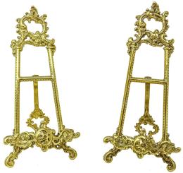 827 - PAREJA DE PEQUEÑOS ATRILES EN BRONCE