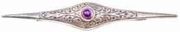 100 - BRONCHE ALFILER CON AMATISTA