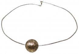 147 - GARGANTILLA CON BOLA DE PLATA
