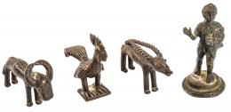 1012  -  CUATRO FIGURITAS DE BRONCE 