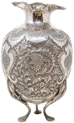 636 - GRAN JARRÓN PLATA DE MEDIADOS DE SIGLO XX