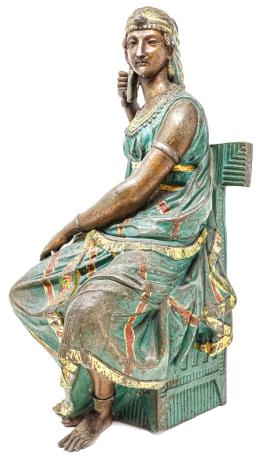 737 - FIGURA EN CALAMINA "CLEOPATRA"
