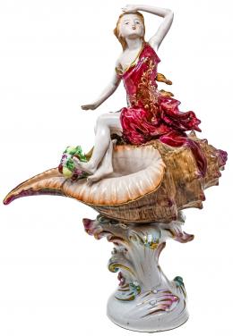 444 - FIGURA EN PORCELANA DEL ÚLTIMO CUARTO DEL S.XX