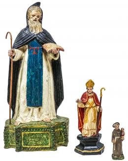 1058 - TRES IMÁGENES RELIGIOSAS S.XIX