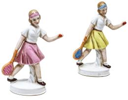 422 - DOS FIGURAS EN PORCELANA "TENISTAS"