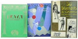 254 - TRES LIBROS SOBRE DIBUJANTES CATALANES
