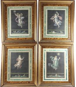 199 - CUATRO LITOGRAFIAS ITALIANAS DEL PRIMER CUARTO DEL S.XIX