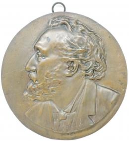 815 - MEDALLON CON BUSTO EN BRONCE FINALES S.XIX