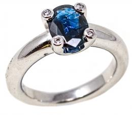 91 - ANILLO SOLITARIO CON ZAFIRO