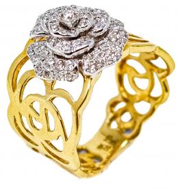 78 - ANILLO ROSETÓN CON BRILLANTES