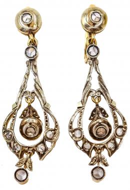 135 - PENDIENTES DE FLES. DEL S.XIX