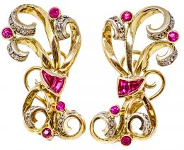 131 - PENDIENTES CHEVALIER DE LOS AÑOS 40