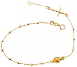 143 - PULSERA ROSARIO DE ORO