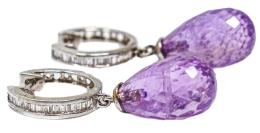 110 - PENDIENTES ARGOLLAS CON DIAMANTES