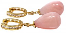 109 - PENDIENTES ARGOLLAS CON DIAMANTES