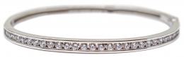 142 - PULSERA ESCLAVA DE PLATA Y CIRCONITAS