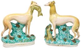 419 - PAREJA DE "GALGOS" STAFFORD DE RPINCIPIOS DEL S.XX