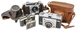 774 - COLECCIÓN DE TRES CÁMARAS FOTOGRÁFICAS SEGUNDO TERCIO S.XX