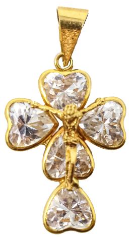 90 - CRUZ COLGANTE DE ORO