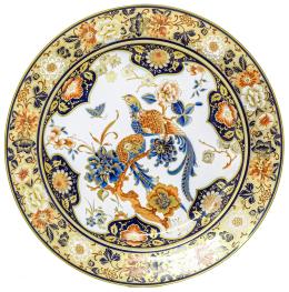 448 - GRAN PLATO EN PORCELANA ALEMANA DE LA SEGUNA MITAD S.XX